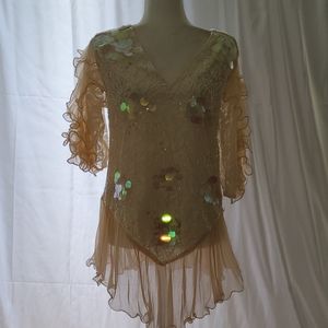 VINTAGE AMOR WOMEN'S DRESS TOP SIZE M